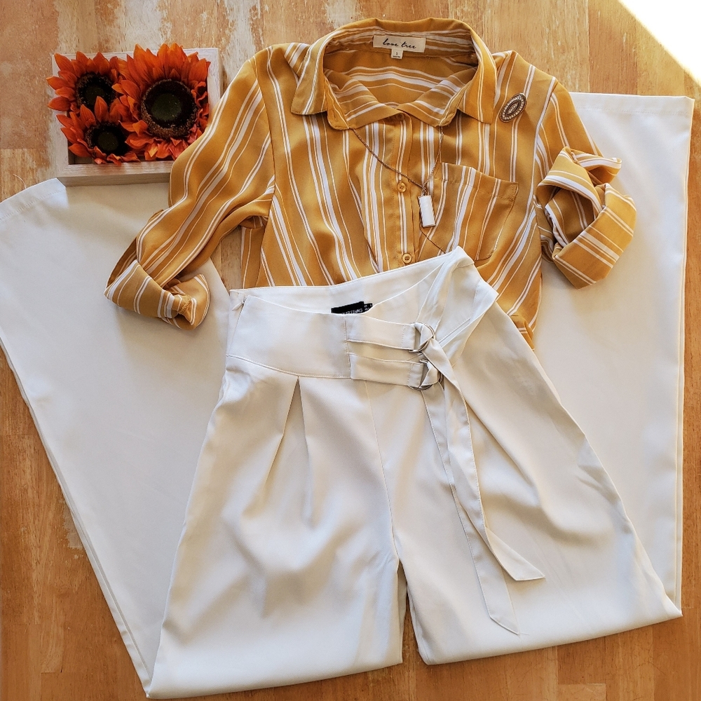 High-waisted Wideleg Tall Trousers